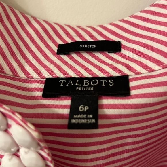 Talbots Pink Embellished Sleeveless Tank Top - Picture 3 of 7